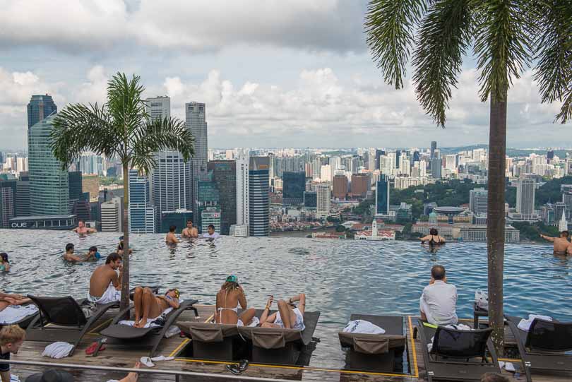 Singapur, Pool, Skypark, Marina Bay Sands,Infinity Pool, schwindelfrei