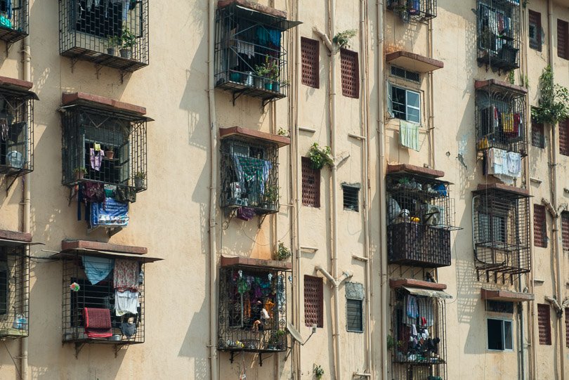 Indien, Mumbai, Fassade