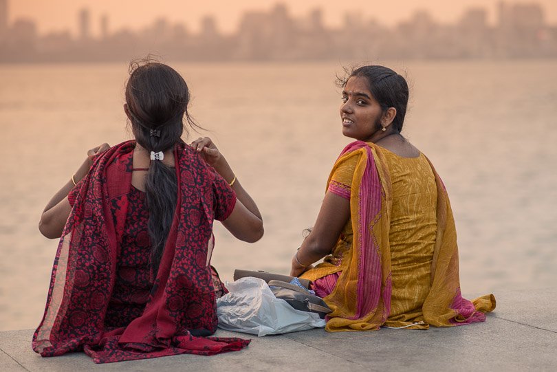 Indien, Mumbai, Uferpromenade