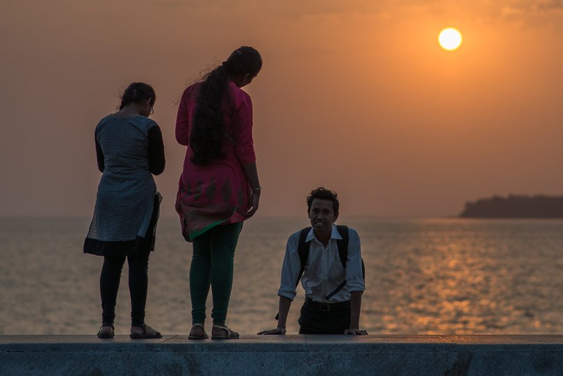 Indien, Mumbai, Uferpromenade