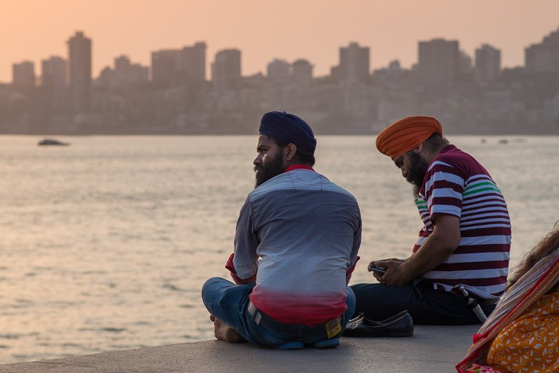 Indien, Mumbai, Uferpromenade