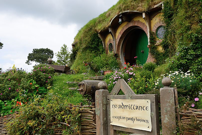 Herr der Ringe, Hobbit, Drehort, Tolkien-Verfilmung, Filmset, Neuseeland, Hobbitton