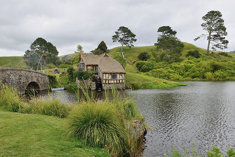 Herr der Ringe, Hobbit, Filmset, Drehort, Neuseeland, Hobbingen