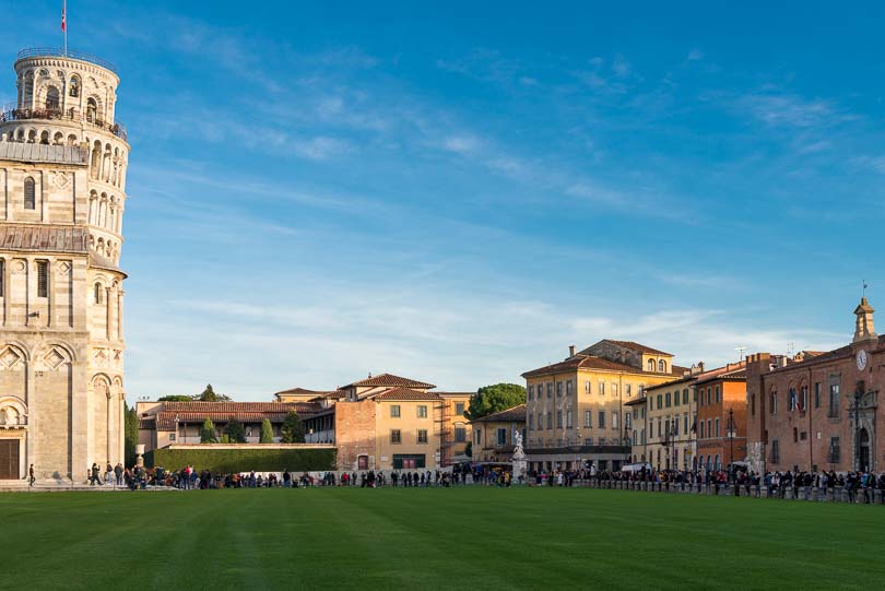 Domplatz in Pisa, Toscana, Schiefer Turm, Campanile, Piazza dei Miracoli