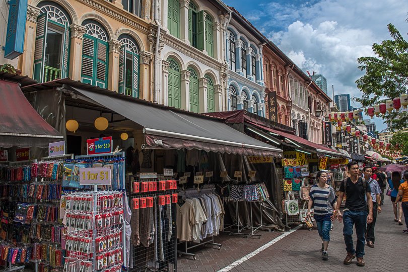 Singapur, Chinatown, Souvenir, Laden, bunte Haeuser