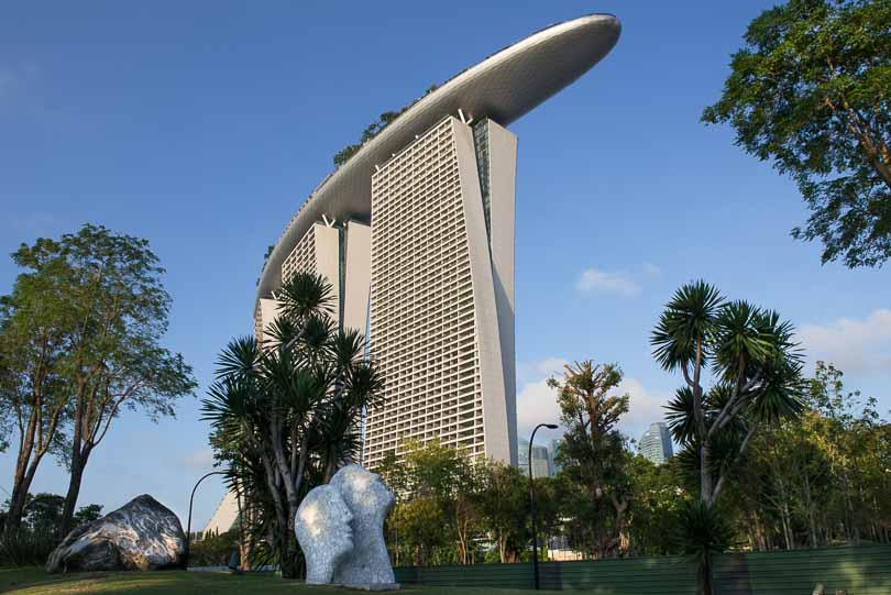 Singapur, Marina Bay Sands Hotel, Skypark, Infinity Pool auf Hoteldach