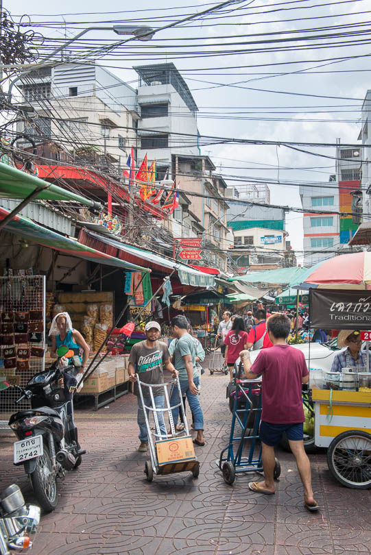 Strassenszene in Bangkok, Thailand