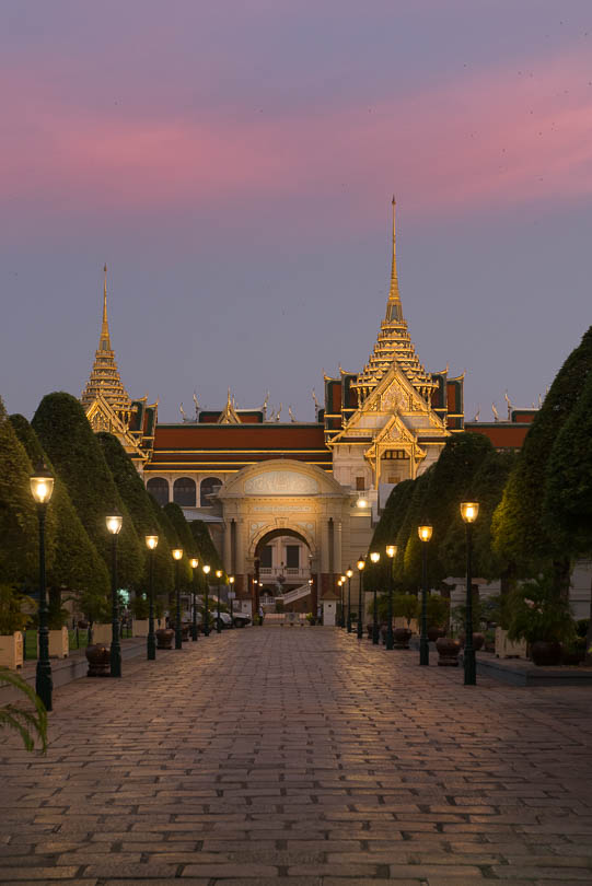 Abendstimmung am Grossen Palast, Bangkok