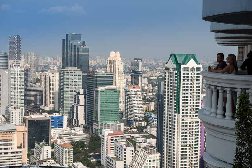 Balkon vom Hotel Lebua at State Tower, Bangkok