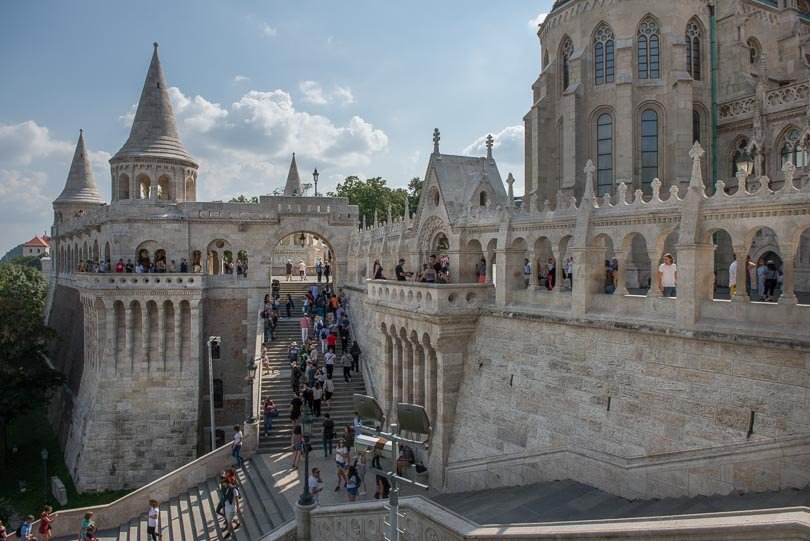 Budapest Sehenwürdigkeiten: Fischerbastei auf dem Burgberg von Buda