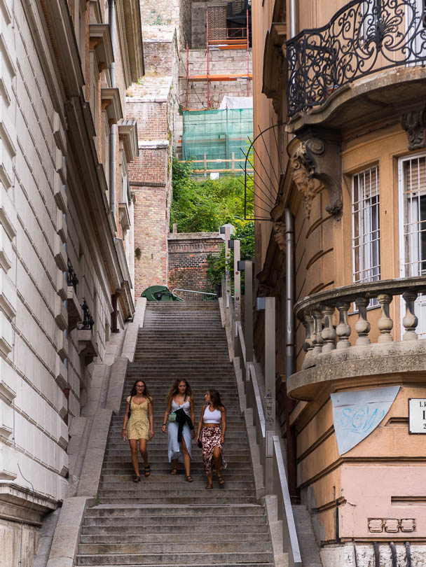 Budapest | Treppen in Buda unterhalb vom Burgviertel