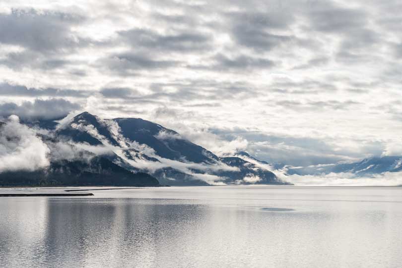 Alaska, USA, Fjord mit Gletscher
