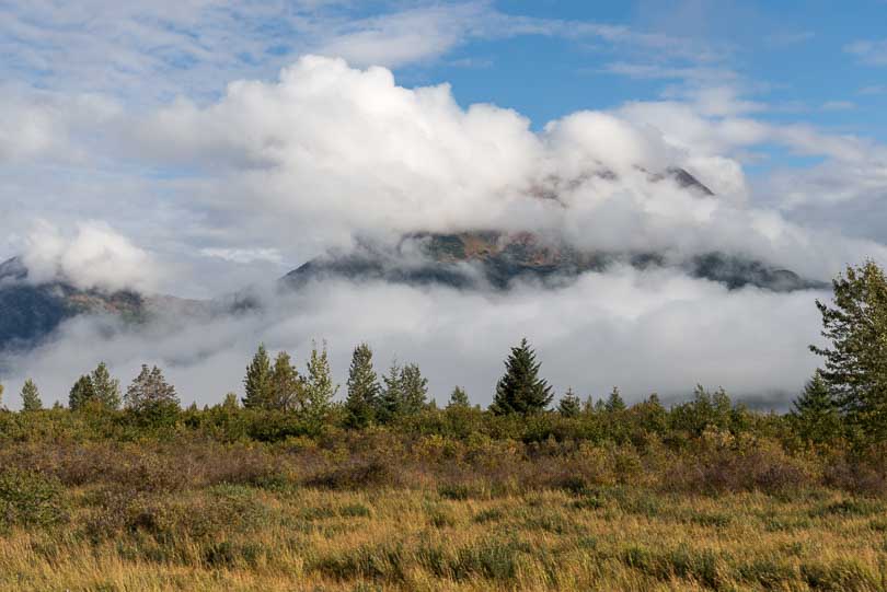 Alaska, USA: Berg-Landschaft zwischen Anchorage und Seward