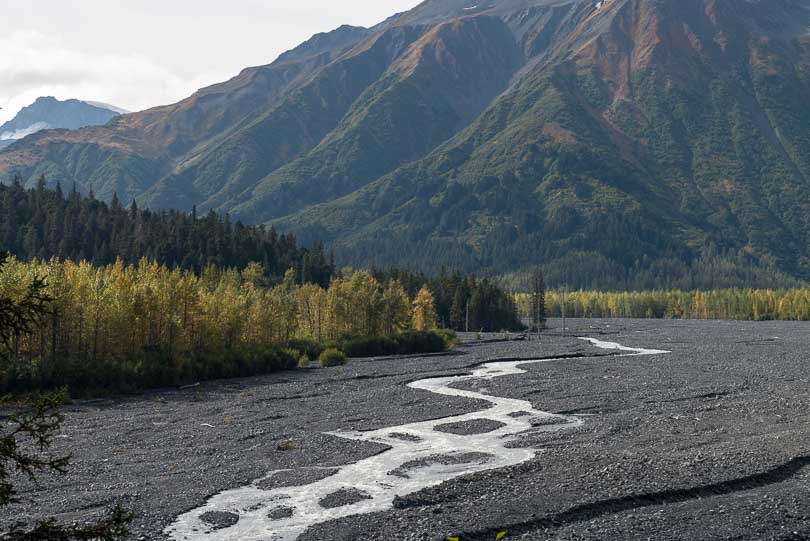 Berglandschaft bei Deward, Gletscher, Alaska, USA