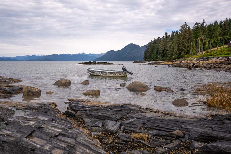 Alaska, USA, Strand bei Wrangell, Petroglyph Beach, Meer