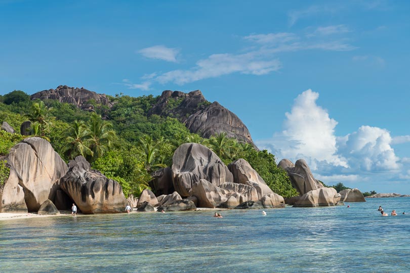 Traumstrand auf den Seychellen, La Digue